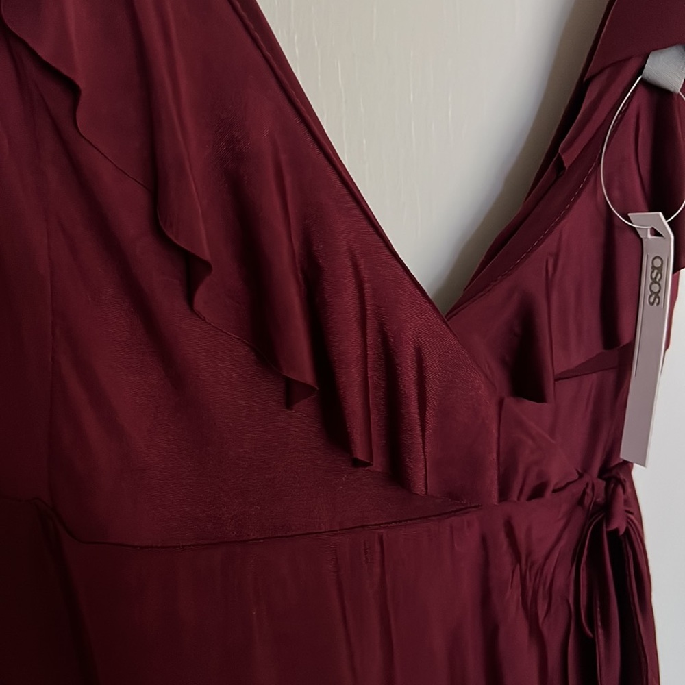 ASOS Ruffle Wrap Maxi Dress - Picture 5 of 6